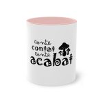 Taza bicolor - Rosa - Camiseta «Conte contat»