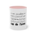Taza bicolor - Rosa - Camiseta «No em penedeixo» Taza bicolor - Rosa - Camiseta «No em penedeixo»