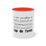 Taza bicolor - Rojo - Camiseta «No em penedeixo» Taza bicolor - Rojo - Camiseta «No em penedeixo»