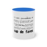 Taza bicolor - Azul Cambridge - Camiseta «No em penedeixo» Taza bicolor - Azul Cambridge - Camiseta «No em penedeixo»