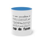 Taza bicolor - Azul claro - Camiseta «No em penedeixo» Taza bicolor - Azul claro - Camiseta «No em penedeixo»