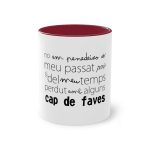 Taza bicolor - Granate - Camiseta «No em penedeixo» Taza bicolor - Granate - Camiseta «No em penedeixo»