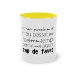 Taza bicolor - Amarillo - Camiseta «No em penedeixo» Taza bicolor - Amarillo - Camiseta «No em penedeixo»