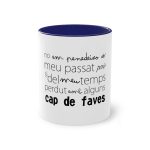 Taza bicolor - Azul oscuro - Camiseta «No em penedeixo» Taza bicolor - Azul oscuro - Camiseta «No em penedeixo»
