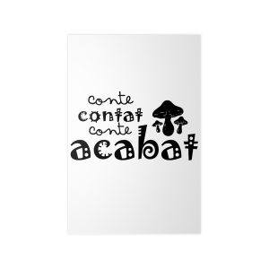 Poster en papel fotografico - Camiseta «Conte contat»
