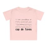 Camiseta de bebe - Rosa empolvado - Camiseta «No em penedeixo»