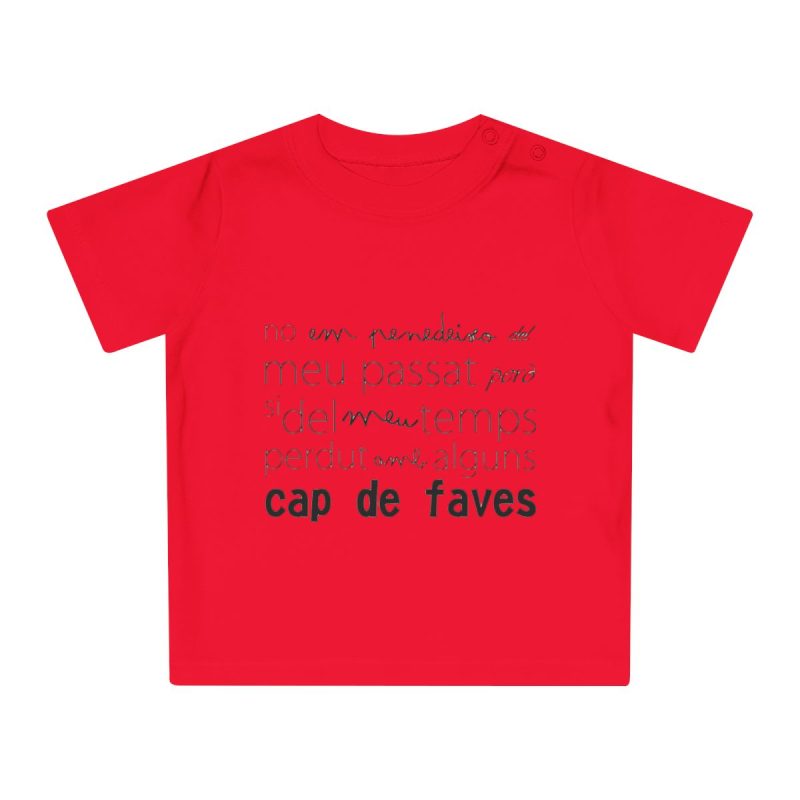 Camiseta de bebe - Rojo - Camiseta «No em penedeixo»