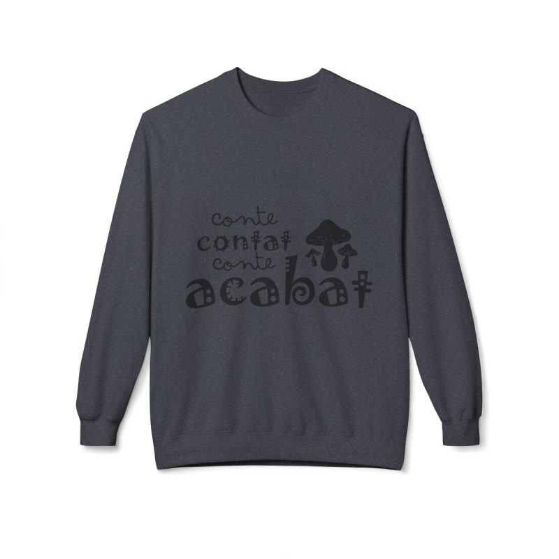 Sudadera Softstyle cuello redondo - Gris jaspeado oscuro - Camiseta «Conte contat»