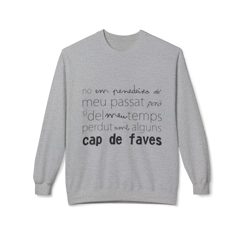 Sudadera Softstyle cuello redondo - Gris deportivo - Camiseta «No em penedeixo»