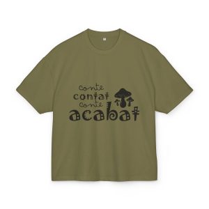 Camiseta box ultra gruesa - Verde oliva - Camiseta «Conte contat»