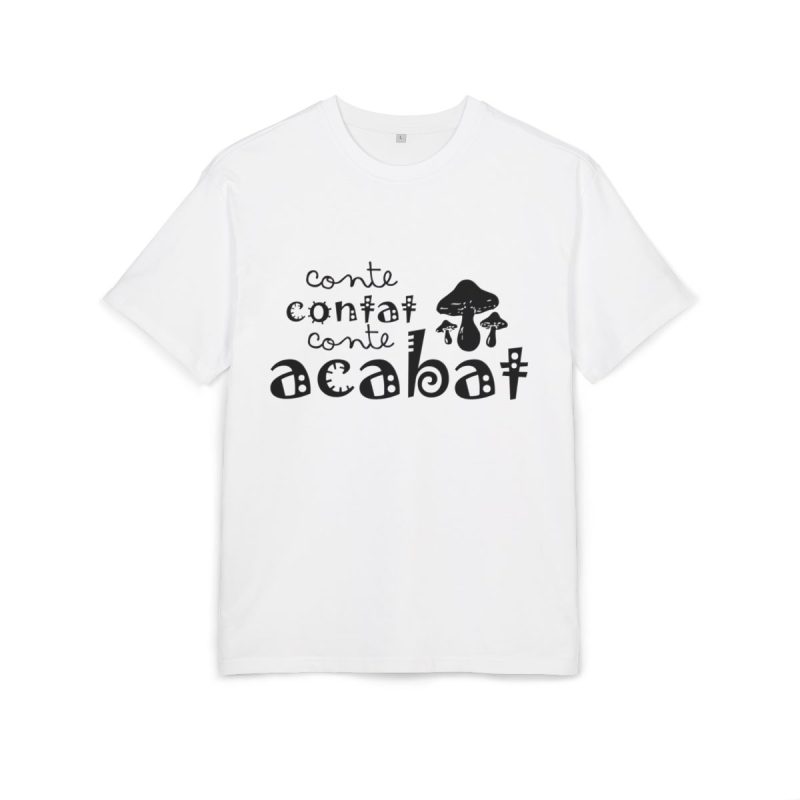 Camiseta oversize gruesa - Blanco - Camiseta «Conte contat»