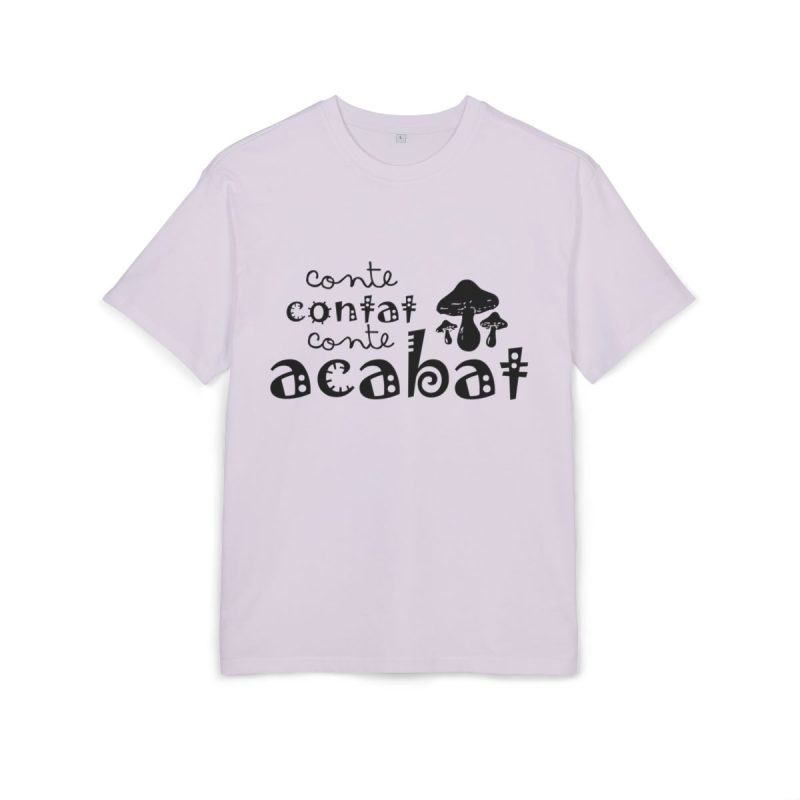 Camiseta oversize gruesa - Lila - Camiseta «Conte contat»
