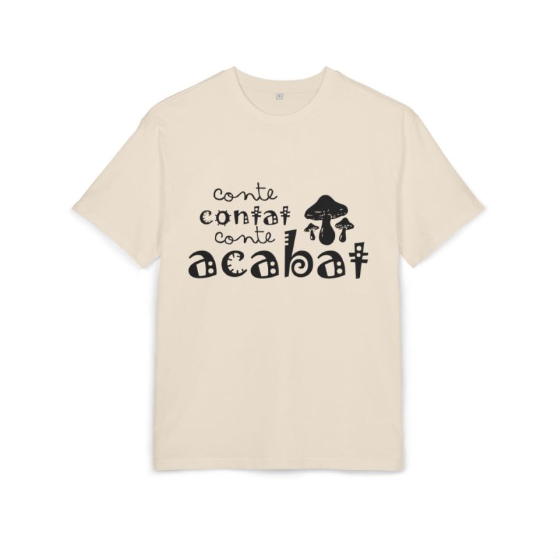 Camiseta oversize gruesa - Arena - Camiseta «Conte contat»