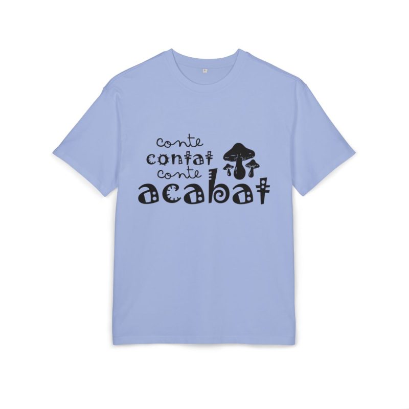 Camiseta oversize gruesa - Azul violeta - Camiseta «Conte contat»