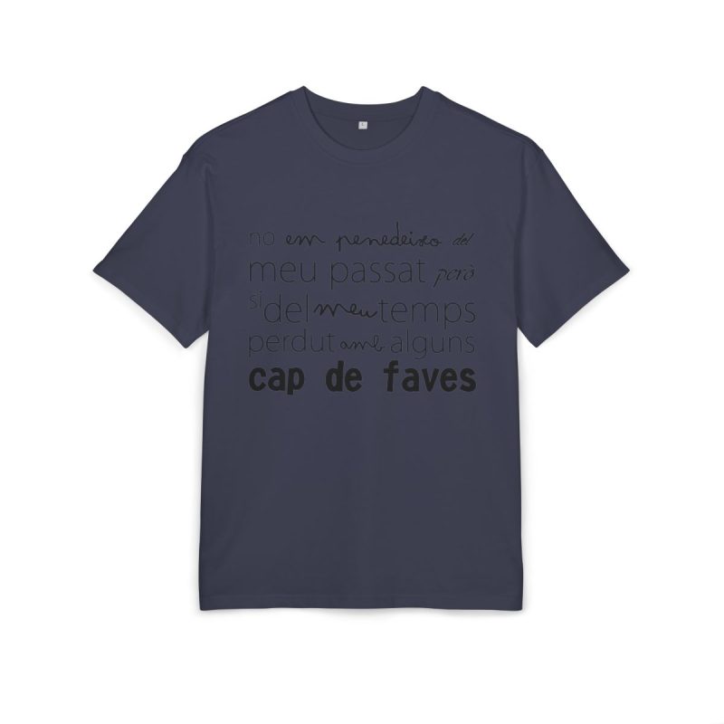 Camiseta oversize gruesa - Azul marino - Camiseta «No em penedeixo»