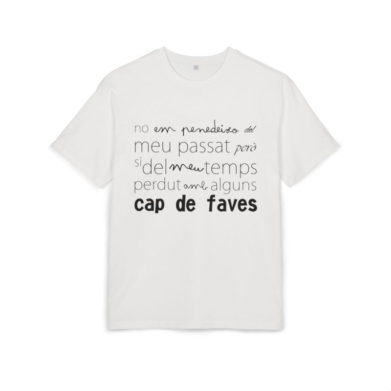 Camiseta oversize gruesa - Blanco puro - Camiseta «No em penedeixo»