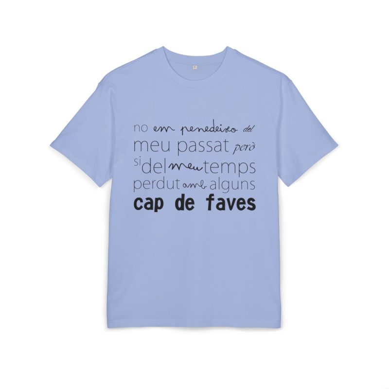 Camiseta oversize gruesa - Azul violeta - Camiseta «No em penedeixo»