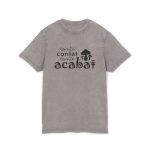 Camiseta lavado acido cuello redondo - Gris asfalto - Camiseta «Conte contat»