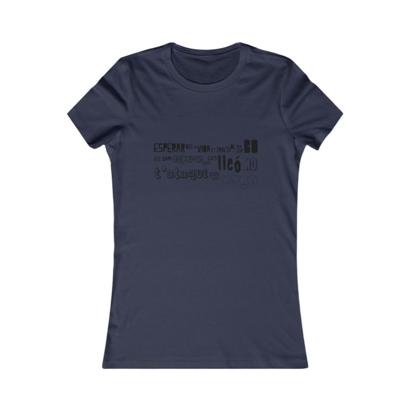 Camiseta mujer Favorite - Azul marino - Lleó vegà