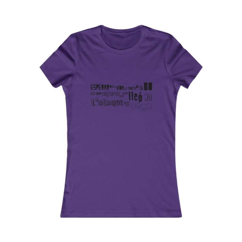 Camiseta mujer Favorite - Morado equipo - Lleó vegà