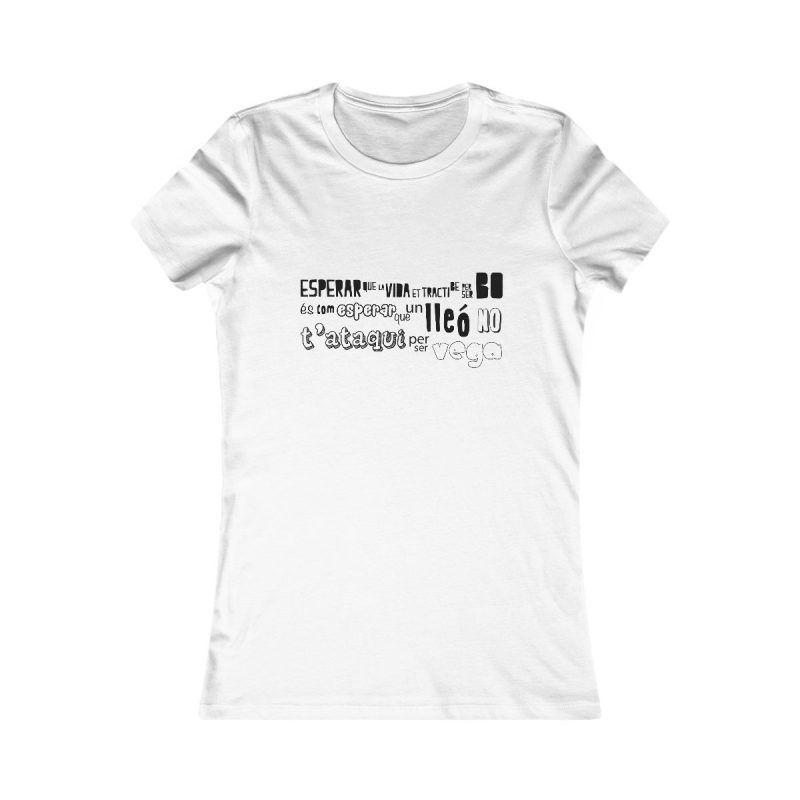 Camiseta mujer Favorite - Blanco - Lleó vegà