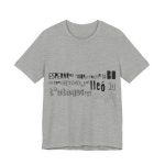 Camiseta jersey manga corta - Gris jaspeado - Lleó vegà