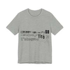 Camiseta jersey manga corta - Gris jaspeado - Lleó vegà