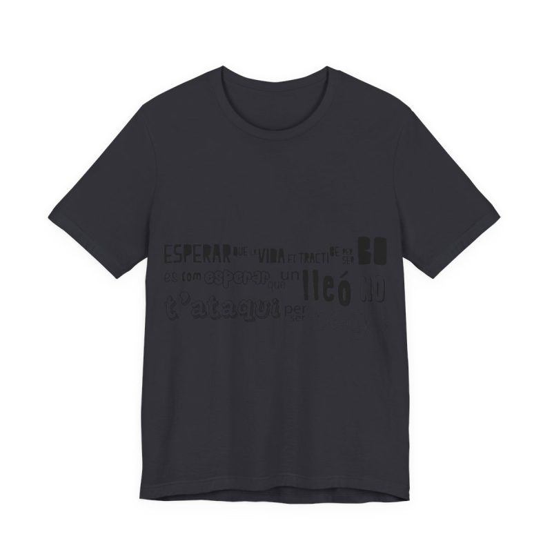 Camiseta jersey manga corta - Gris oscuro - Lleó vegà