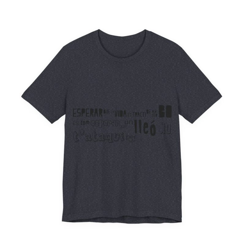 Camiseta jersey manga corta - Azul marino jaspeado - Lleó vegà