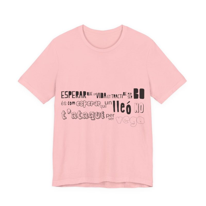 Camiseta jersey manga corta - Rosa - Lleó vegà