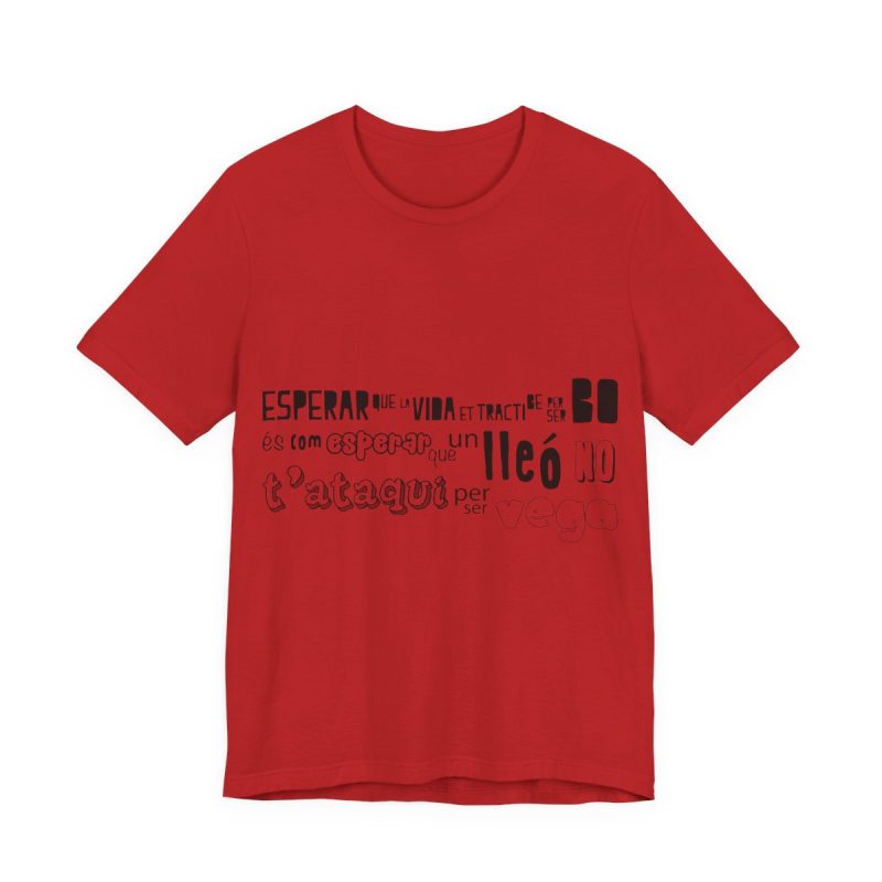 Camiseta jersey manga corta - Rojo - Lleó vegà