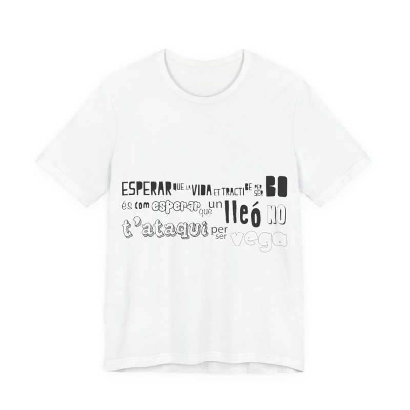 Camiseta jersey manga corta - Blanco - Lleó vegà