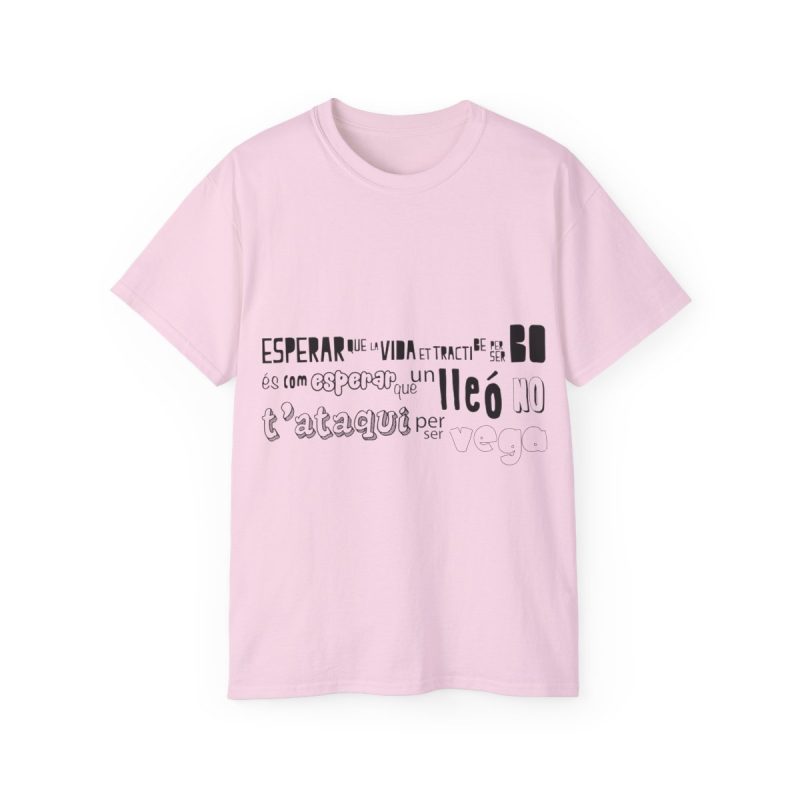 Camiseta ultra algodon - Rosa claro - Lleó vegà