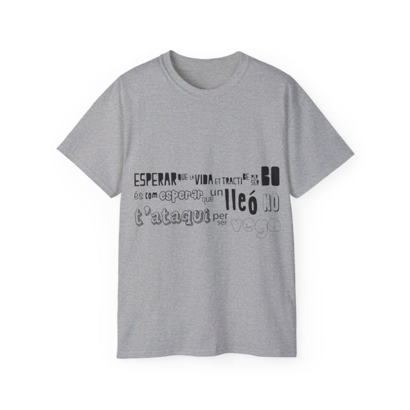 Camiseta ultra algodon - Gris deportivo - Lleó vegà
