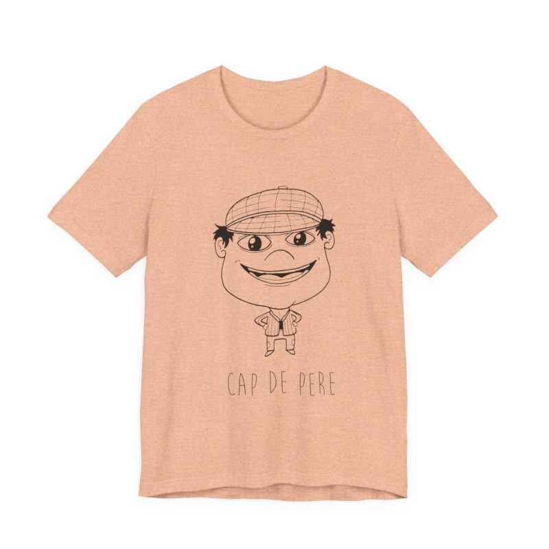 Camiseta jersey manga corta - Melocoton jaspeado - Camiseta unisex Cap de Pere Cans
