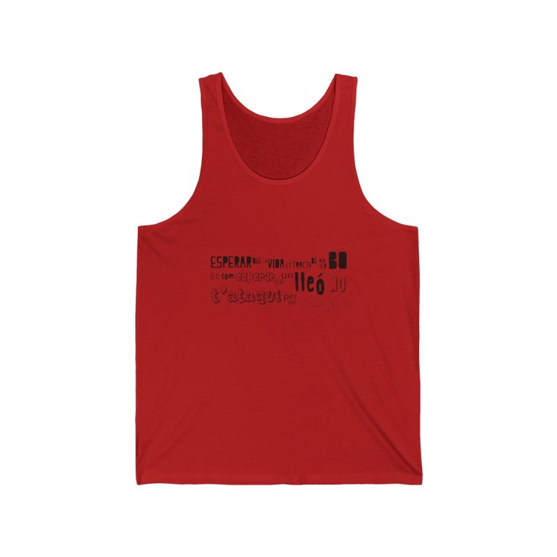 Camiseta de tirantes - Rojo - Lleó vegà Camiseta de tirantes - Rojo - Lleó vegà