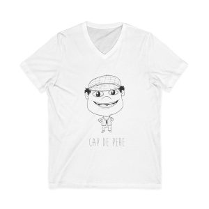 Camiseta cuello de pico - Blanco - Camiseta unisex Cap de Pere Cans