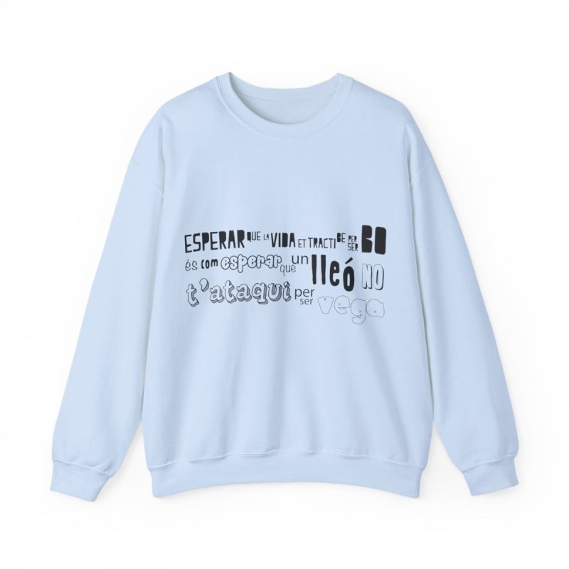 Sudadera cuello redondo - Azul claro - Lleó vegà