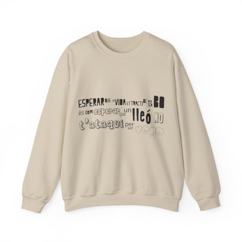Sudadera cuello redondo - Arena - Lleó vegà