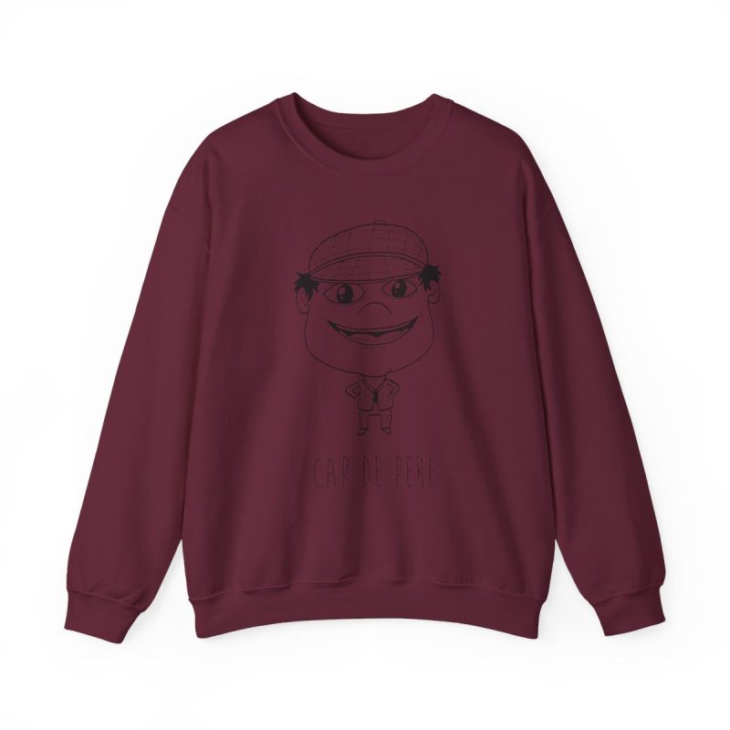 Sudadera cuello redondo - Granate - Camiseta unisex Cap de Pere Cans