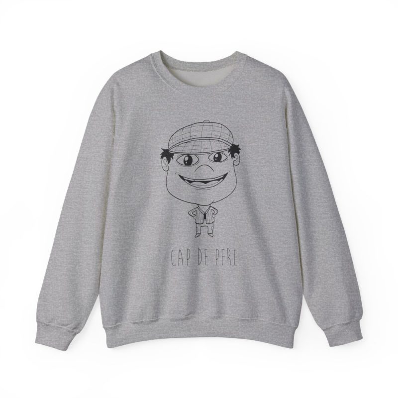 Sudadera cuello redondo - Gris deportivo - Camiseta unisex Cap de Pere Cans