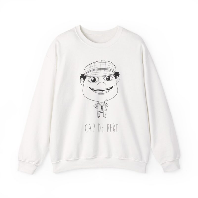 Sudadera cuello redondo - Blanco - Camiseta unisex Cap de Pere Cans