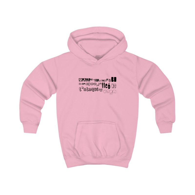 Sudadera con capucha infantil - Rosa bebe - Lleó vegà
