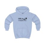 Sudadera con capucha infantil - Azul cielo - Lleó vegà Sudadera con capucha infantil - Azul cielo - Lleó vegà