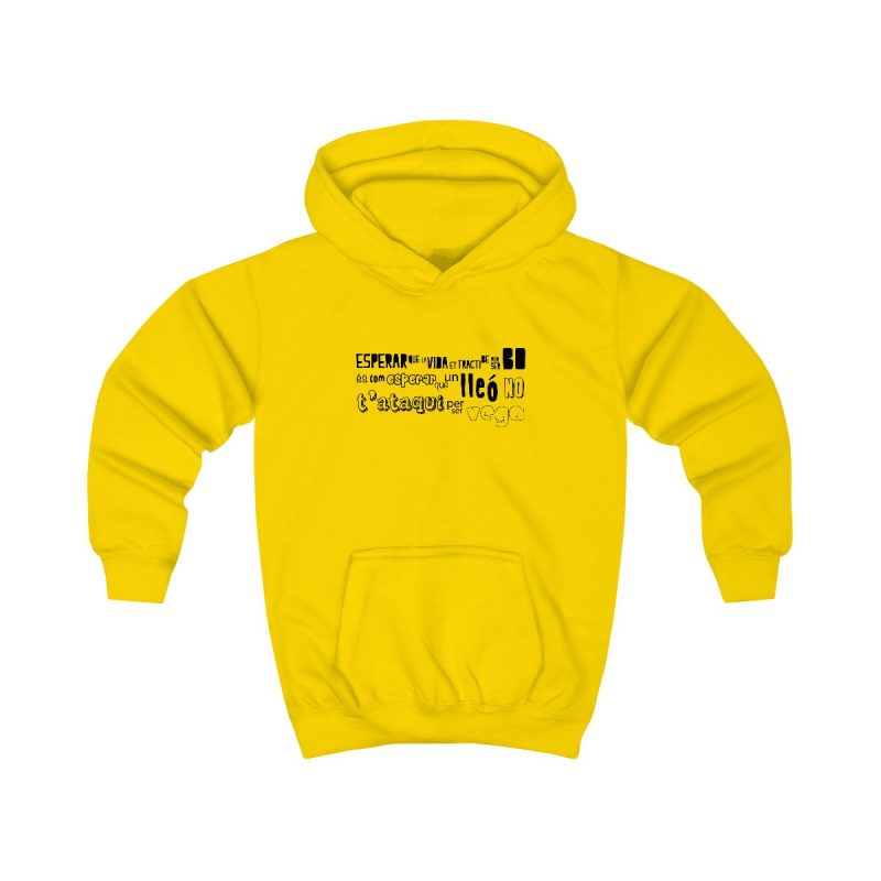 Sudadera con capucha infantil - Amarillo sol - Lleó vegà