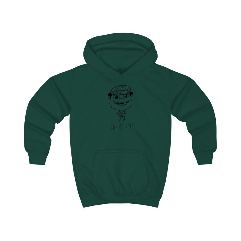 Sudadera con capucha infantil - Verde botella - Camiseta unisex Cap de Pere Cans