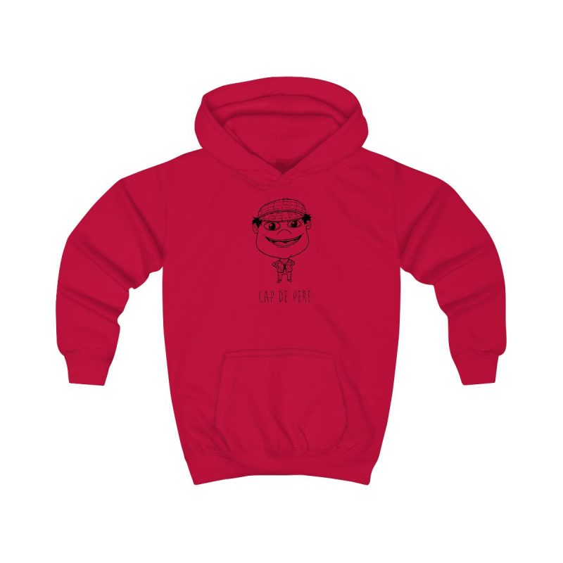 Sudadera con capucha infantil - Rojo fuego - Camiseta unisex Cap de Pere Cans