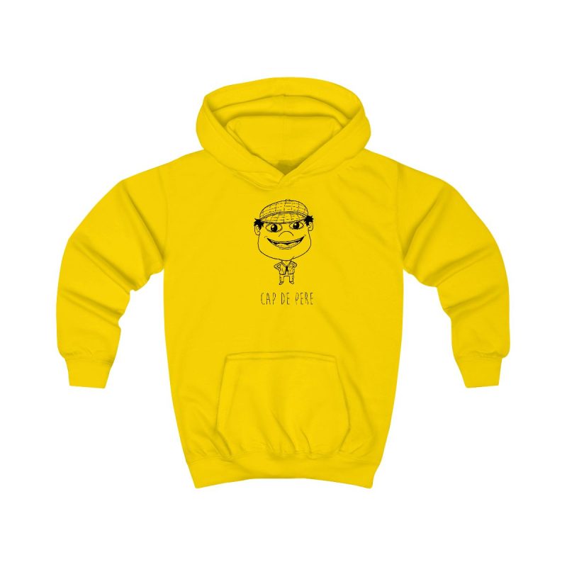Sudadera con capucha infantil - Amarillo sol - Camiseta unisex Cap de Pere Cans