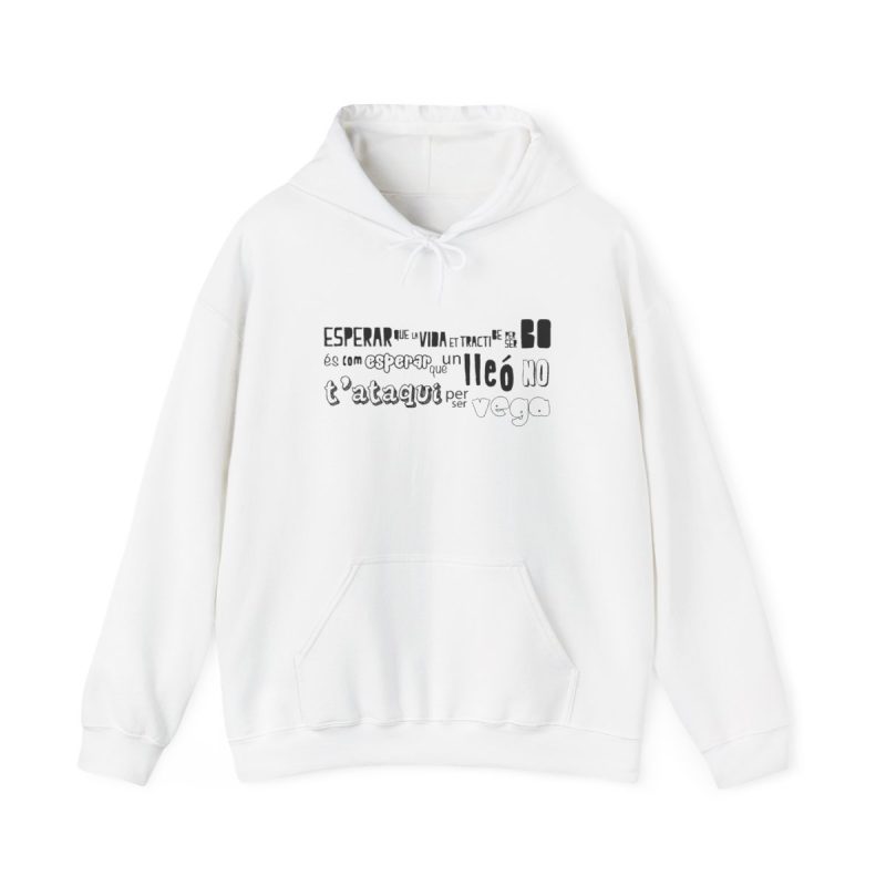 Sudadera con capucha - Blanco - Lleó vegà