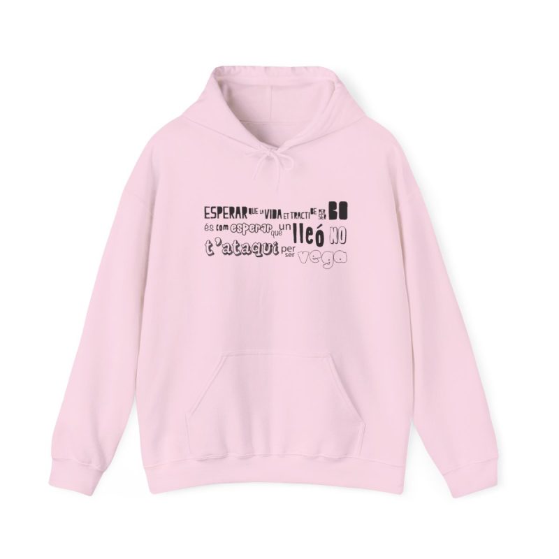 Sudadera con capucha - Rosa claro - Lleó vegà